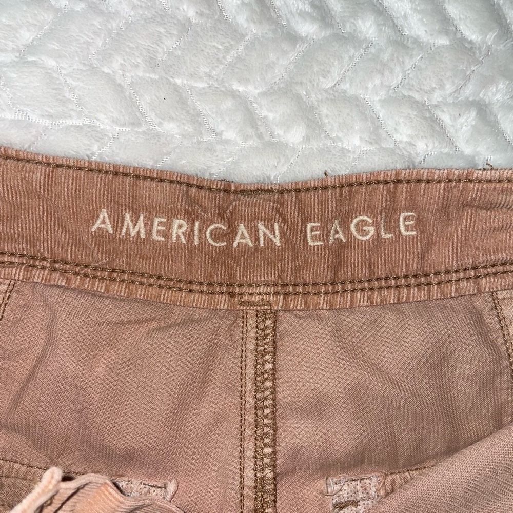 American Eagle Stretch Corduroy Highest Waist '90s Boyfriend Cargo Short - Picture 5 of 9